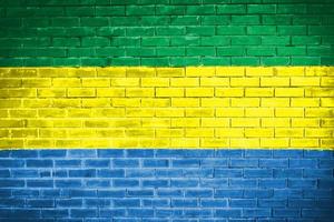 gabon vlag muur textuur achtergrond foto