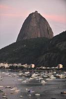 Sugarloaf en Botafogo Bay, Rio de Janeiro, Brazilië foto