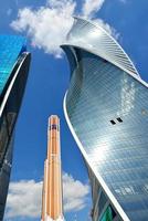 wolkenkrabbers van Moskou internationaal zakencentrum foto
