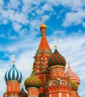 st. Basil's Cathedral op het Rode plein in Moskou, Rusland foto