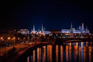 nacht Moskou foto