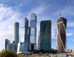 wolkenkrabbers van het internationale zakencentrum (stad), Moskou, Rusland foto