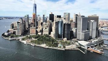 een luchtfoto van new york in de vs foto