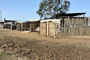 uitzicht op het platteland van Kenia op weg naar kimilili foto