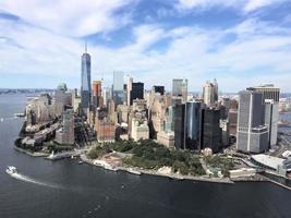 een luchtfoto van new york in de vs foto