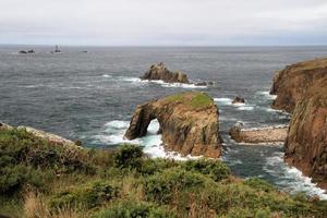 uitzicht op de kust van Cornwall bij Lands End foto