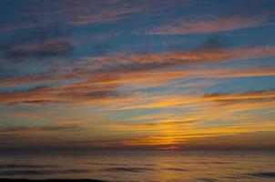 zonsondergang op de Oostzee foto