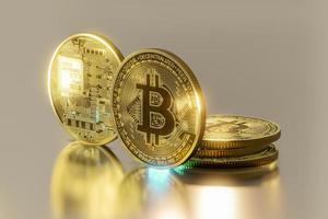 cryptocurrency bitcoin de toekomstige munt foto