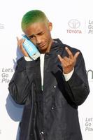 los angeles - 23 sep jaden smith bij de 27e milieumedia awards in de barker hangaer op 23 september 2017 in santa monica, ca foto