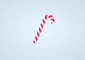 kerst candy cane lolly decoratie voor nieuwjaar 3d render foto