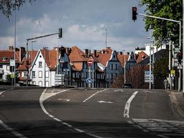 straten van de oude binnenstad van Straatsburg. zonnige dag, perspectief. foto