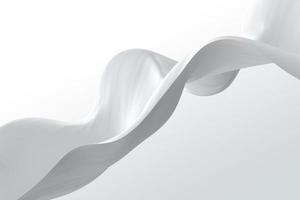 abstracte witte en grijze achtergrond. satijn luxe doek textuur. 3D render illustratie