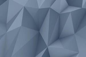 toekomstige grijze achtergrond in een minimalistische stijl. driehoekige veelhoek 3D-rendering foto