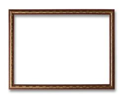 antiek frame geïsoleerd op een witte achtergrond foto