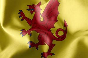 3d illustratievlag van Somerset is een graafschap van Engeland foto