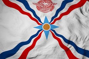 vlag van assyrië in 3D-rendering foto