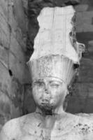 tutankhamun standbeeld, luxortempel, egypte