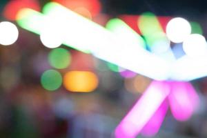 wazig licht met bokeh achtergrond van tempel beurs in thailand.abstract wazig cirkel bokeh achtergrond. foto