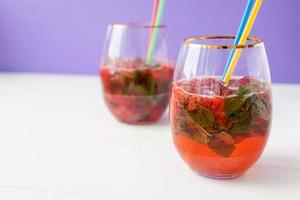 aardbei mohito coctail