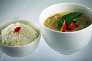 Thaise groene curry met rijst