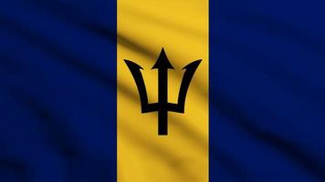 barbados nationale vlag wallpaper achtergrond foto