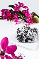 lentesnoepjes: chocoladetruffels met kokoschips
