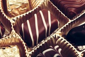 heerlijke chocoladepralines foto