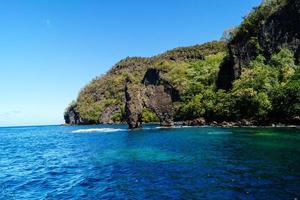 wallilabou bay saint vincent en de grenadines in de caribische zee foto