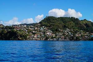 wallilabou bay saint vincent en de grenadines in de caribische zee foto