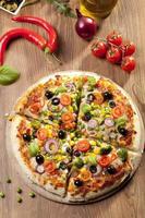 pizza vegetarisch foto