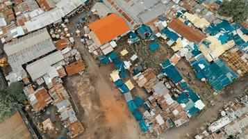 luchtfoto van het industriegebied in dar es salaam foto