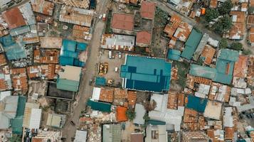 luchtfoto van het industriegebied in dar es salaam foto