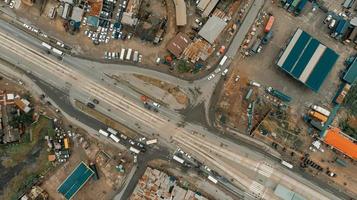 luchtfoto van het industriegebied in dar es salaam foto