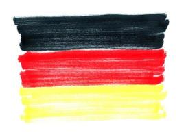 handgetekende Duitse vlag foto
