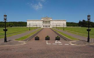 stormont parlementsgebouwen in belfast foto