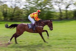 point to point racen op Godstone Surrey op 2 mei 2009. niet-geïdentificeerde man foto