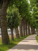 de stad kappeln aan de rivier de schlei foto