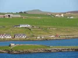 lerwick city en het shetlandeiland foto