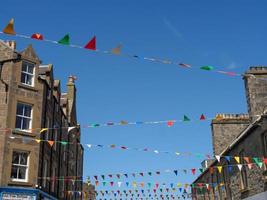 lerwick stad op het Shetland-eiland foto