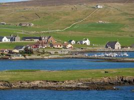 lerwick city en het shetlandeiland foto