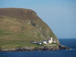 het Sheltand-eiland in Schotland foto