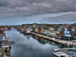 de stad haugesund in noorwegen foto