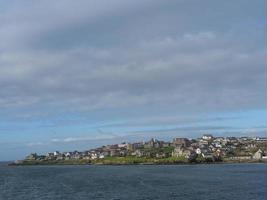 de stad lerwick en de shetlandeilanden foto