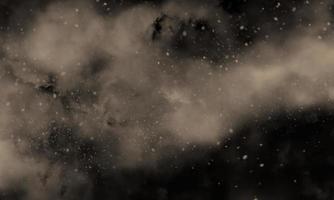 zand kleur rook op zwarte achtergrond foto