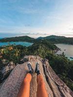 in de zomer naar tropische eilanden reizen foto