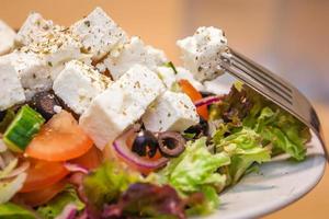 Griekse feta-salade foto