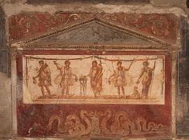 fresco in pompeii foto