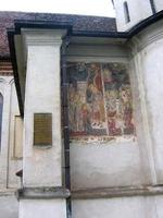 oude fresco van st. kathedraal van nicholas, brasov