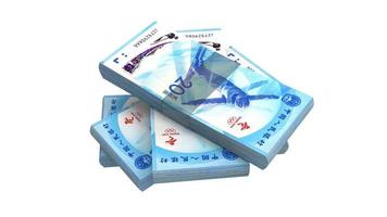 renminbi china valuta 3D-rendering foto