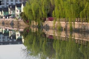 kleine gracht van suzhou, china foto